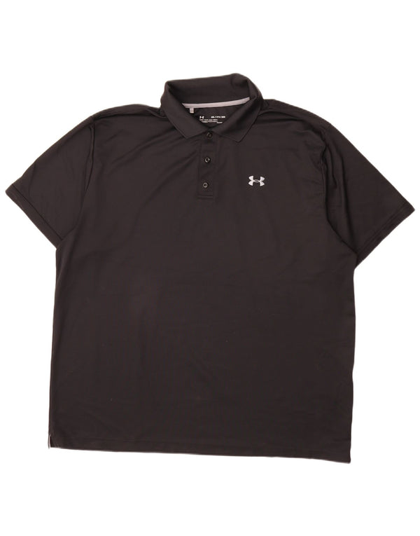 Under Armour Mens Heat Gear Polo Shirt 2XL Black