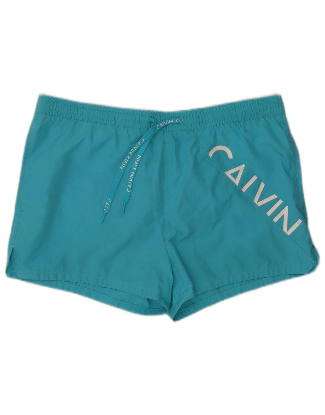 Calvin Klein Mens Graphic Swimming Shorts Large Blue Beach