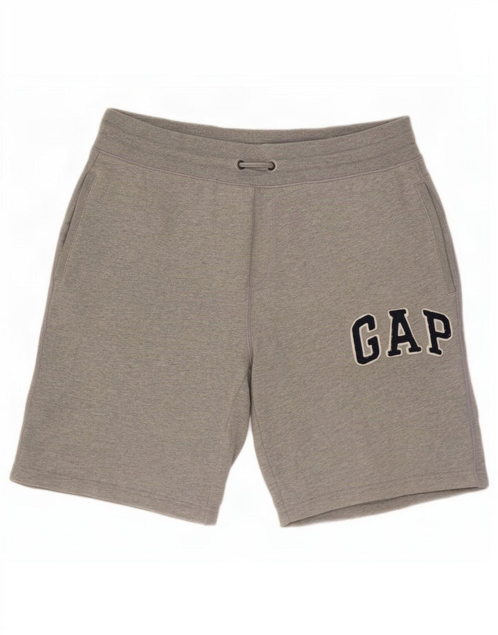 Gap Mens Graphic Sport Shorts Medium Grey Cotton