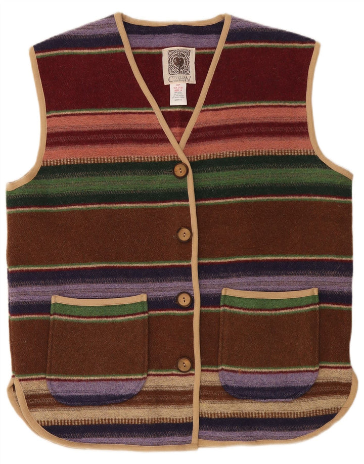 CIVILIAN Womens Oversized Cardigan Sweater UK 14 Large Multicoloured