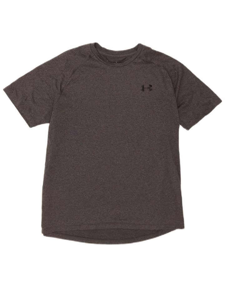 Under Armour Mens Heat Gear T-Shirt Top Medium Grey