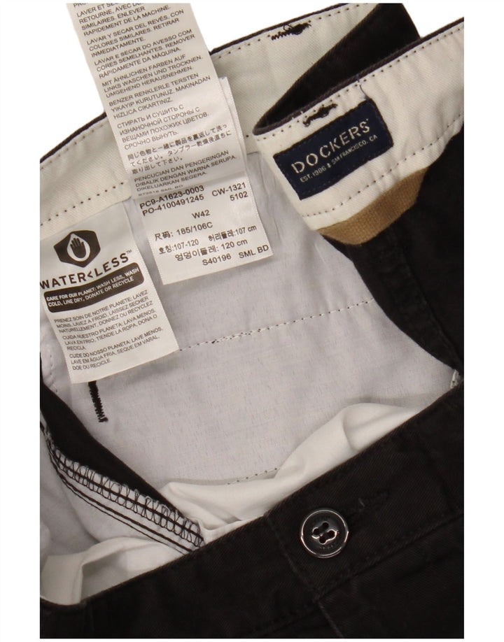 DOCKERS Mens Cargo Shorts W42 2XL Black Cotton