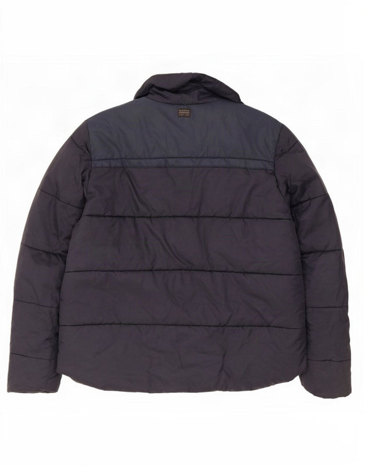 G-Star Mens Padded Jacket UK 44 2XL Navy Blue Polyester