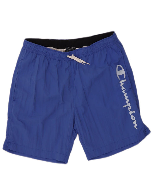 Champion Boys Graphic Swimming Shorts 15-16 Years 2XL Blue Polyamide