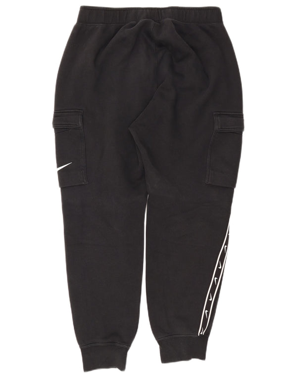 NIKE Mens Graphic Cargo Tracksuit Trousers Joggers Medium  Black Cotton
