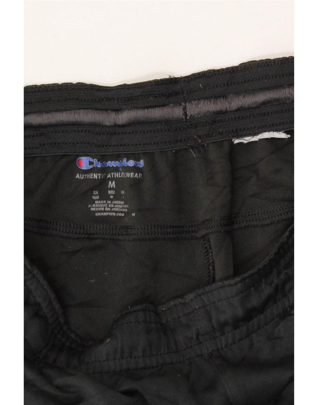 CHAMPION Womens Tracksuit Trousers UK 14 Medium  Black Polyester Vintage Champion and Second-Hand Champion from Messina Hembry 