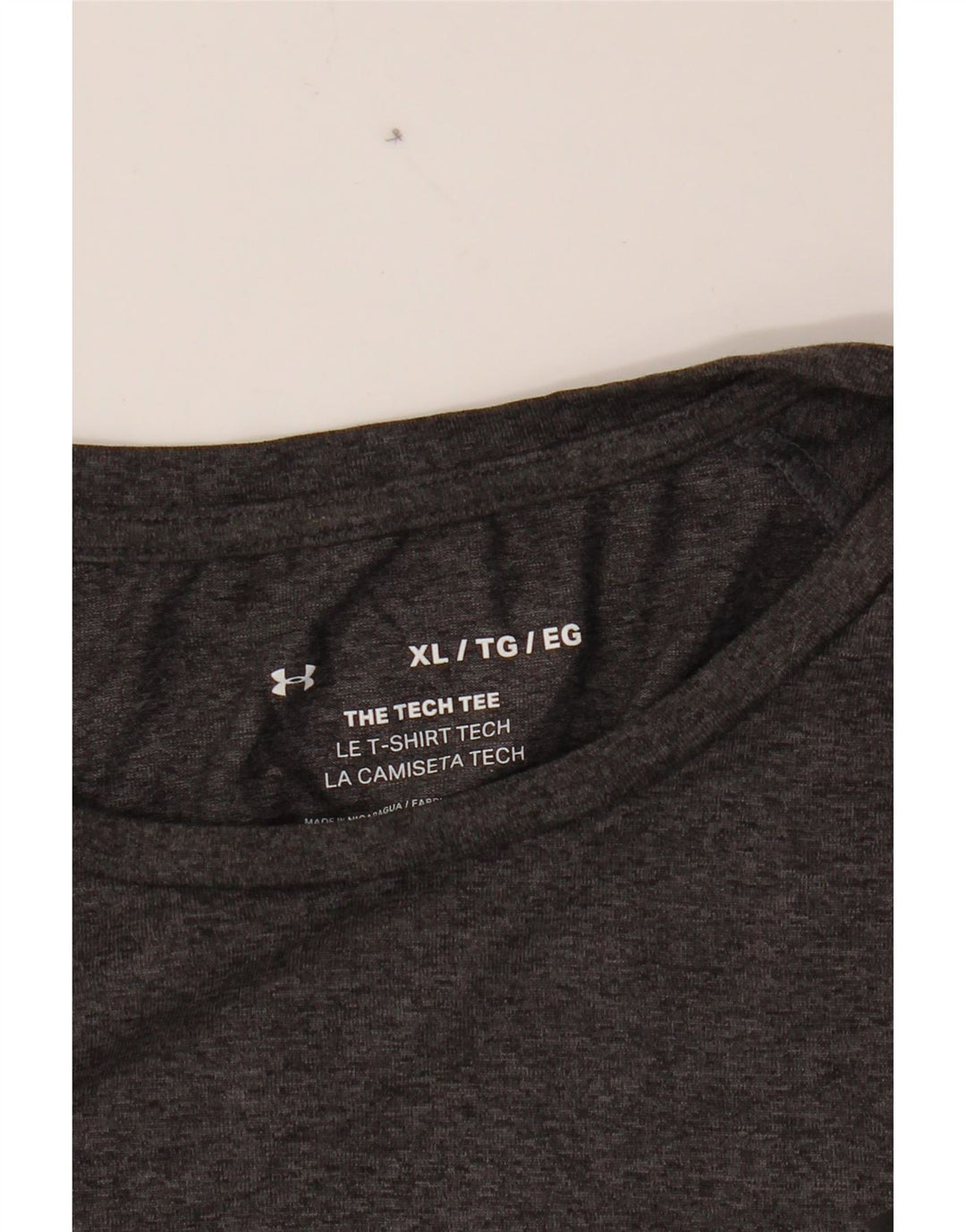 UNDER ARMOUR Mens T-Shirt Top XL Grey Vintage Under Armour and Second-Hand Under Armour from Messina Hembry 