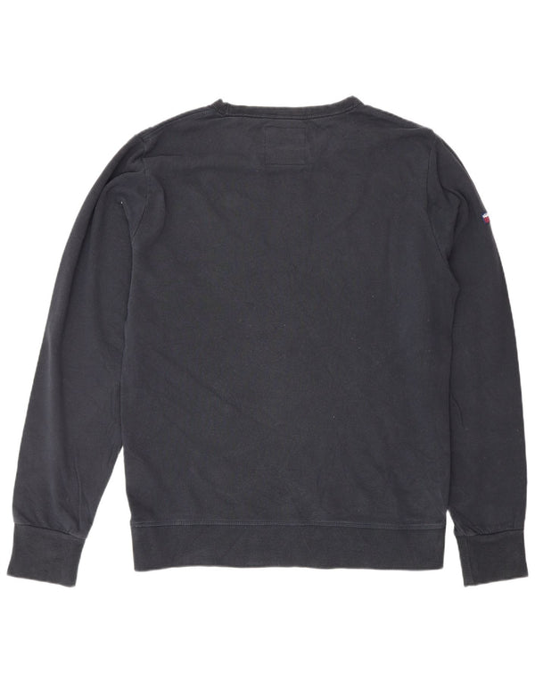 Superdry Mens Graphic Sweatshirt Jumper XL Navy Blue Cotton