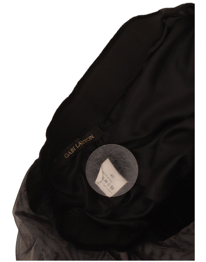 GABI LAUTON Womens Flared Skirt EU 40 Medium W28  Black Polyester