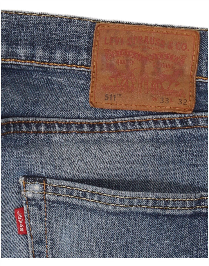 Levi's Mens 511 Slim Jeans W33 L32 Blue