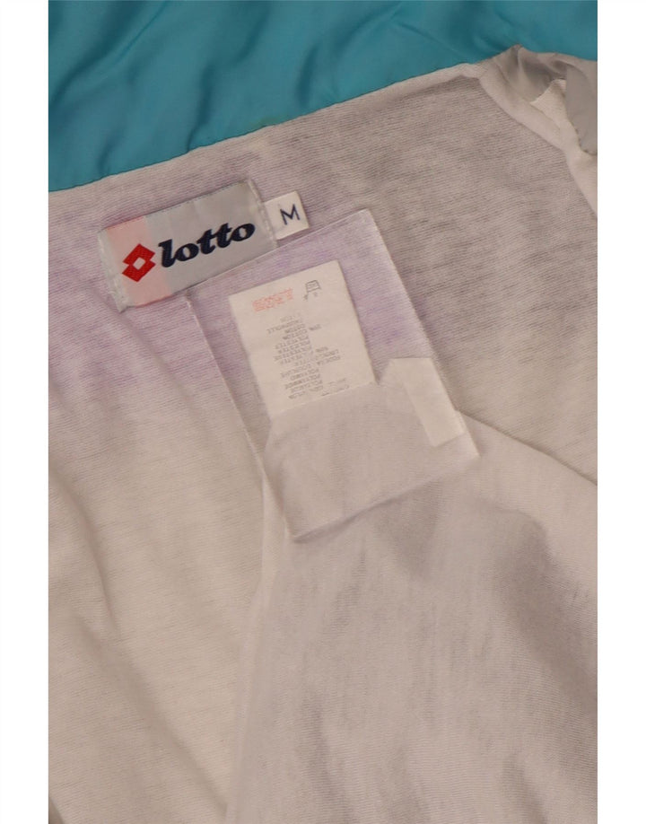 Lotto Mens Tracksuit Top Jacket Medium Multicoloured Colourblock Retro