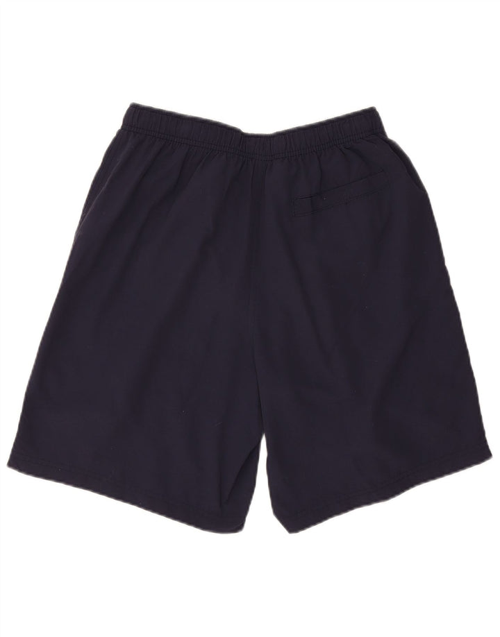 L.L.BEAN Mens Swimming Shorts Small Navy Blue Nylon