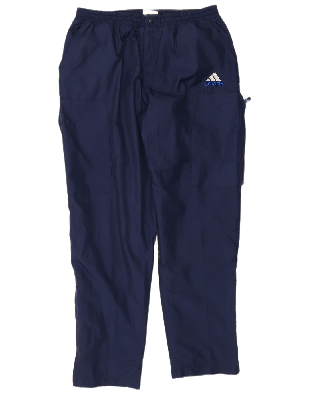 Adidas Mens Cargo Tracksuit Trousers Large  Navy Blue Polyester