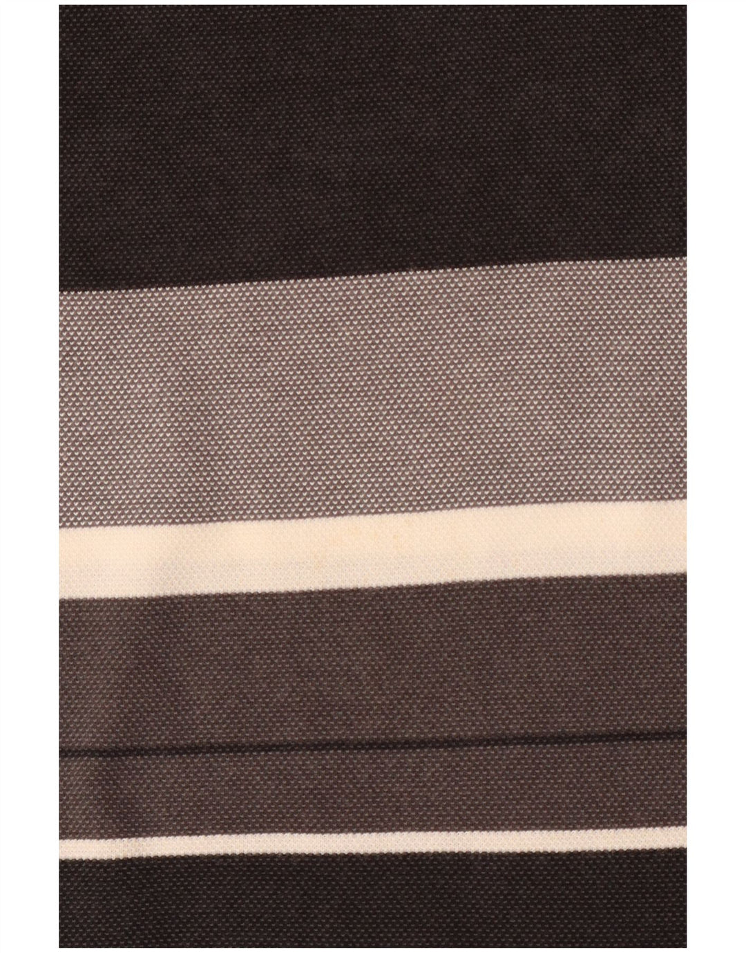 NIKE Mens Polo Shirt Large Grey Striped Cotton