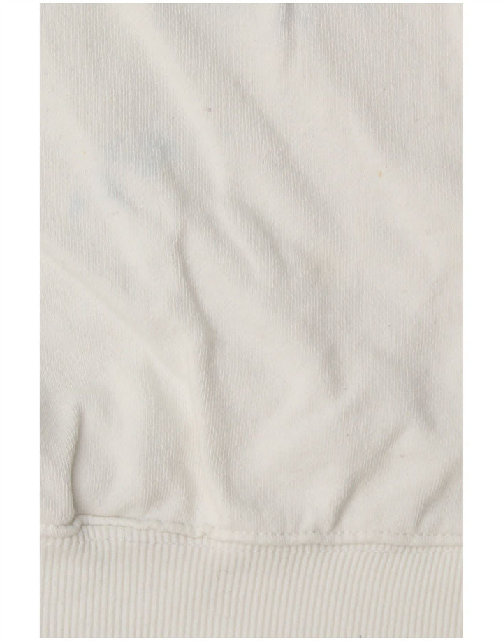 Tommy Hilfiger Mens Graphic Sweatshirt Jumper Small White Cotton