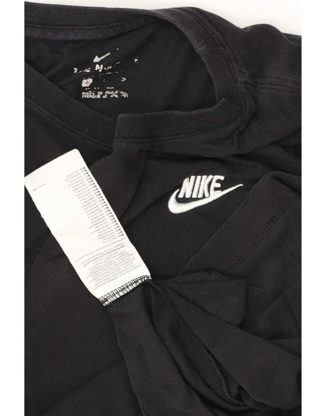 Nike Mens T-Shirt Top Small Black Cotton