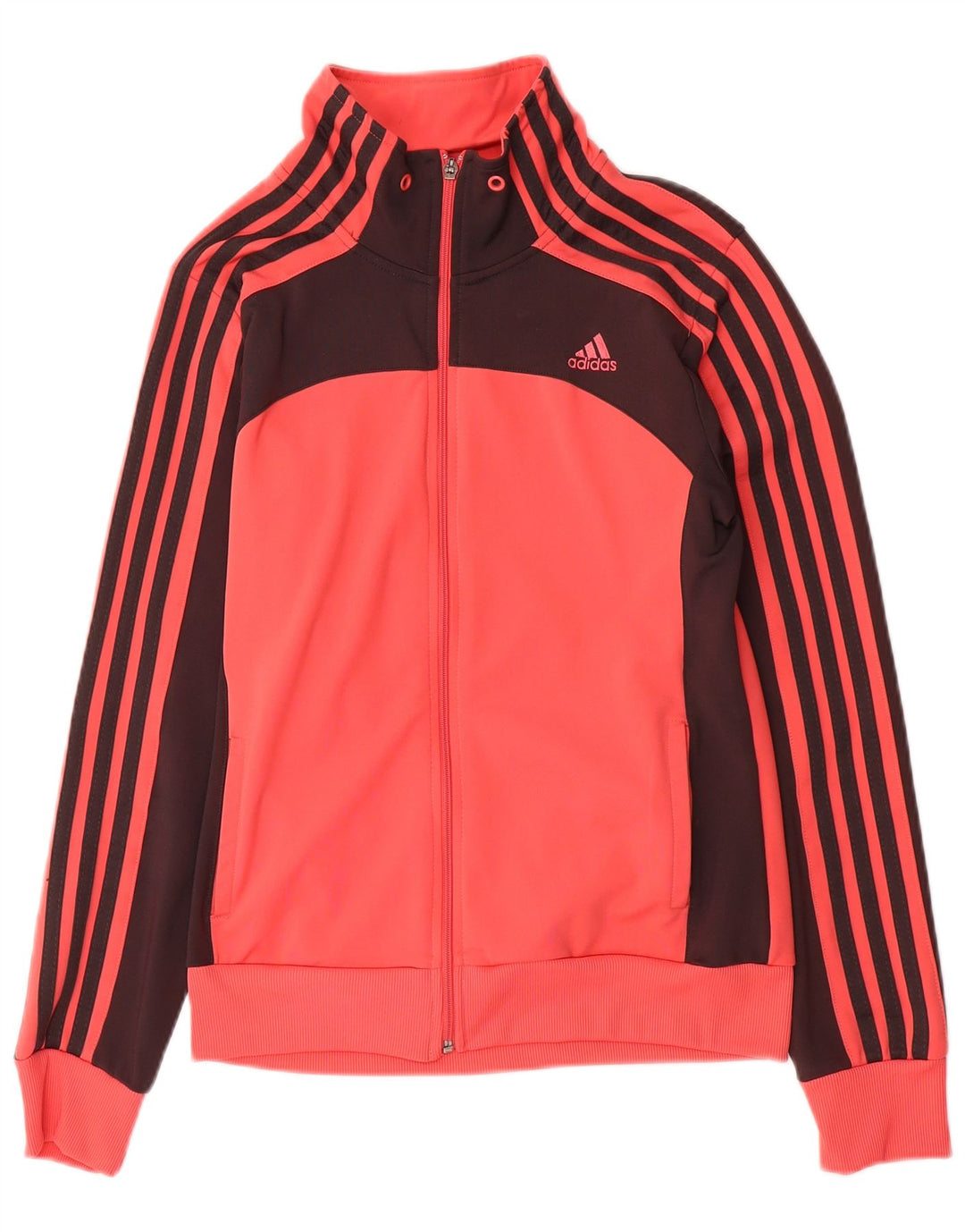 ADIDAS Womens Clima 365 Tracksuit Top Jacket UK 20 2XL Pink Colourblock