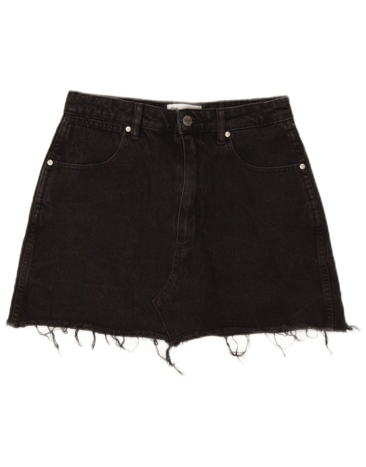 Wrangler Womens Mini Denim Skirt US 9 Medium W27  Black Cotton