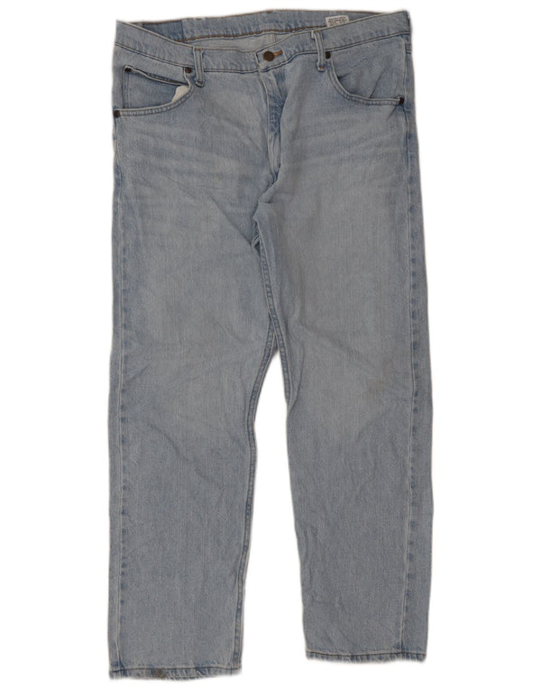 Wrangler Mens Straight Jeans W36 L29 Blue Cotton