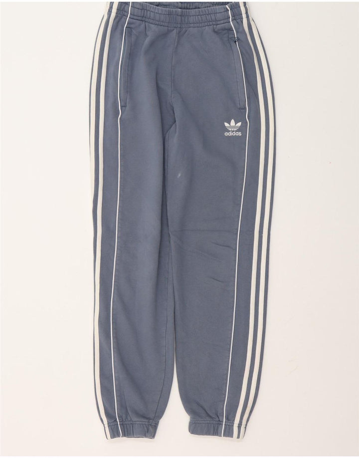 Adidas Mens Tracksuit Trousers Joggers Small  Blue Cotton