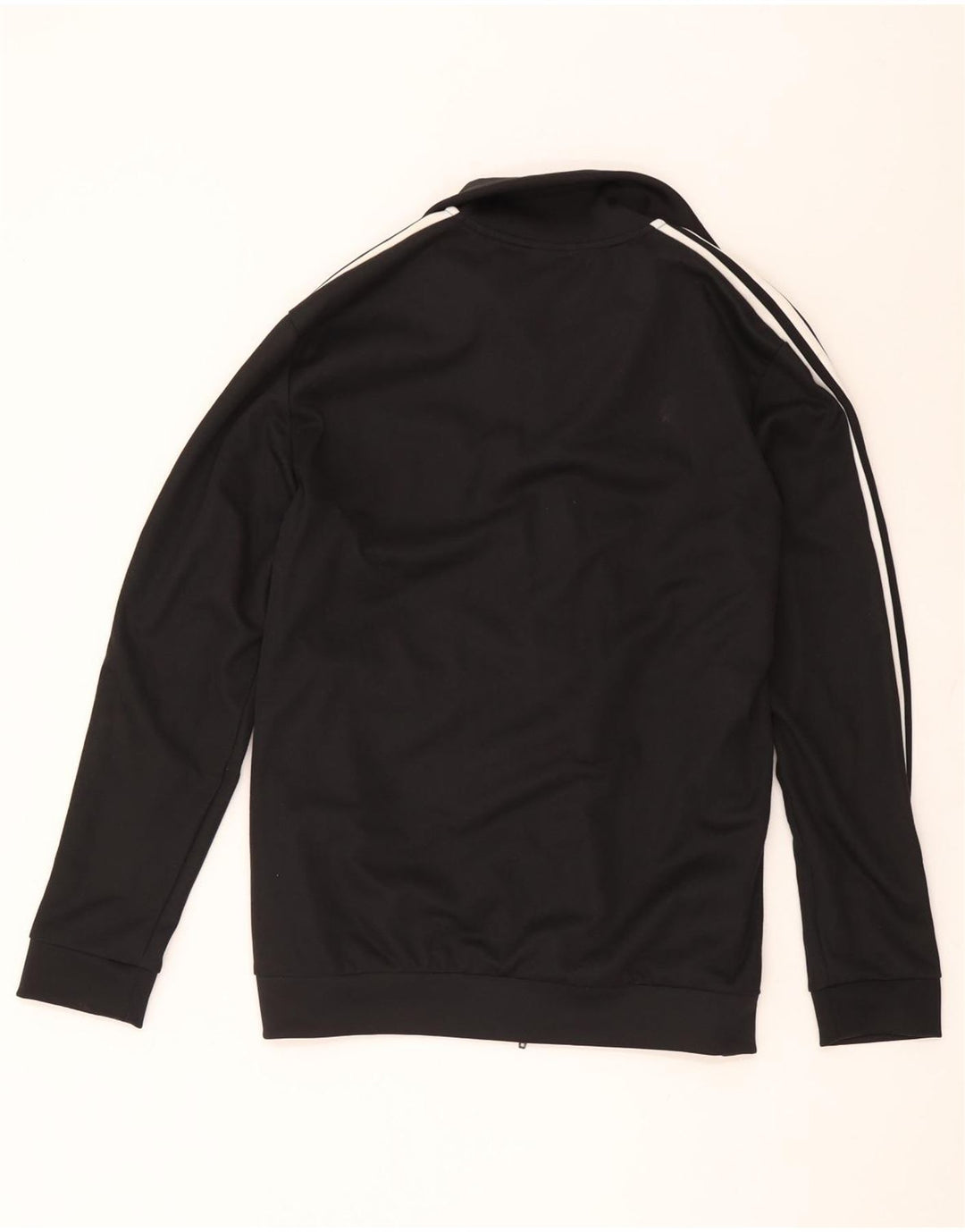 Adidas Womens Tracksuit Top Jacket UK 16 Large Black Polyester