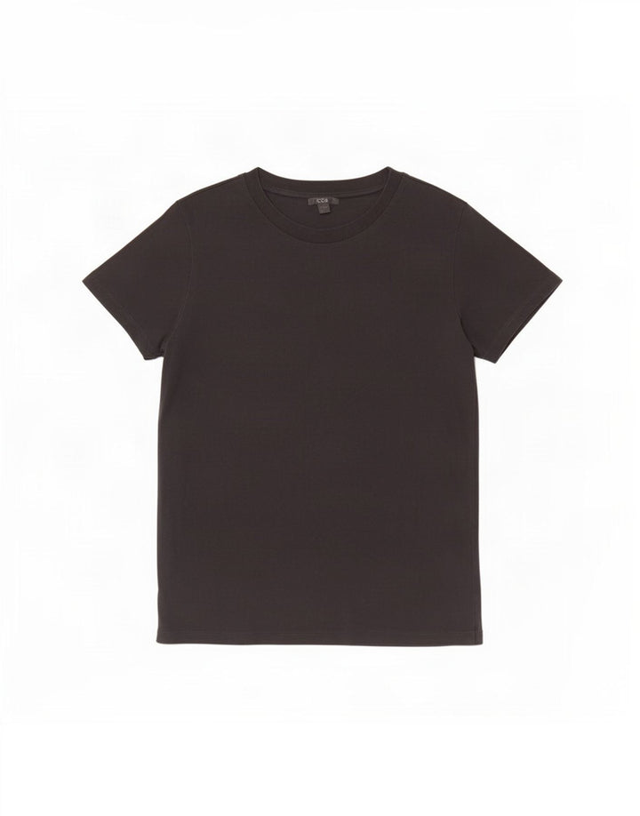 Cos Mens T-Shirt Top Medium Black Cotton
