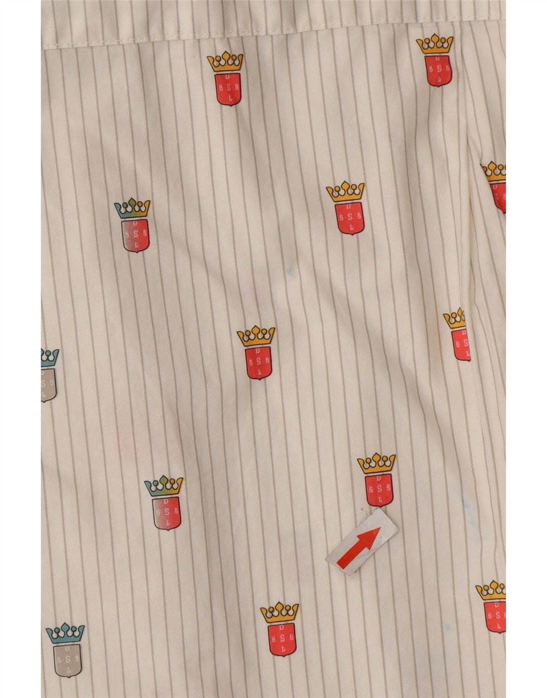Diesel Mens 55DSL Graphic Shirt Medium White Pinstripe Cotton