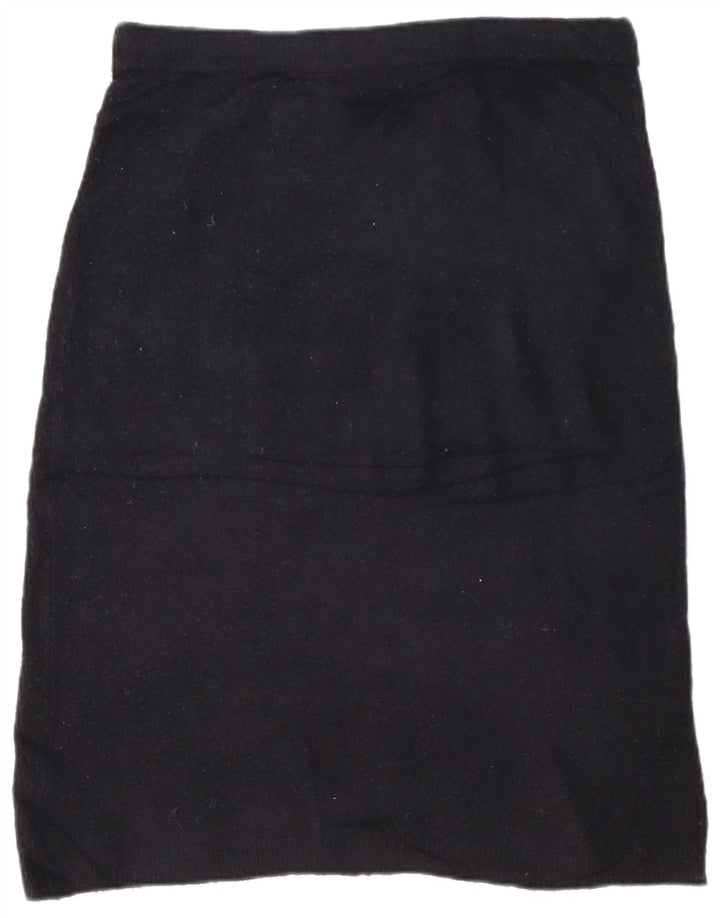 J. CREW Womens A-Line Skirt Large W32  Black Acrylic