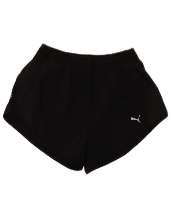 Puma Womens Sport Shorts UK 10 Small Black Polyester