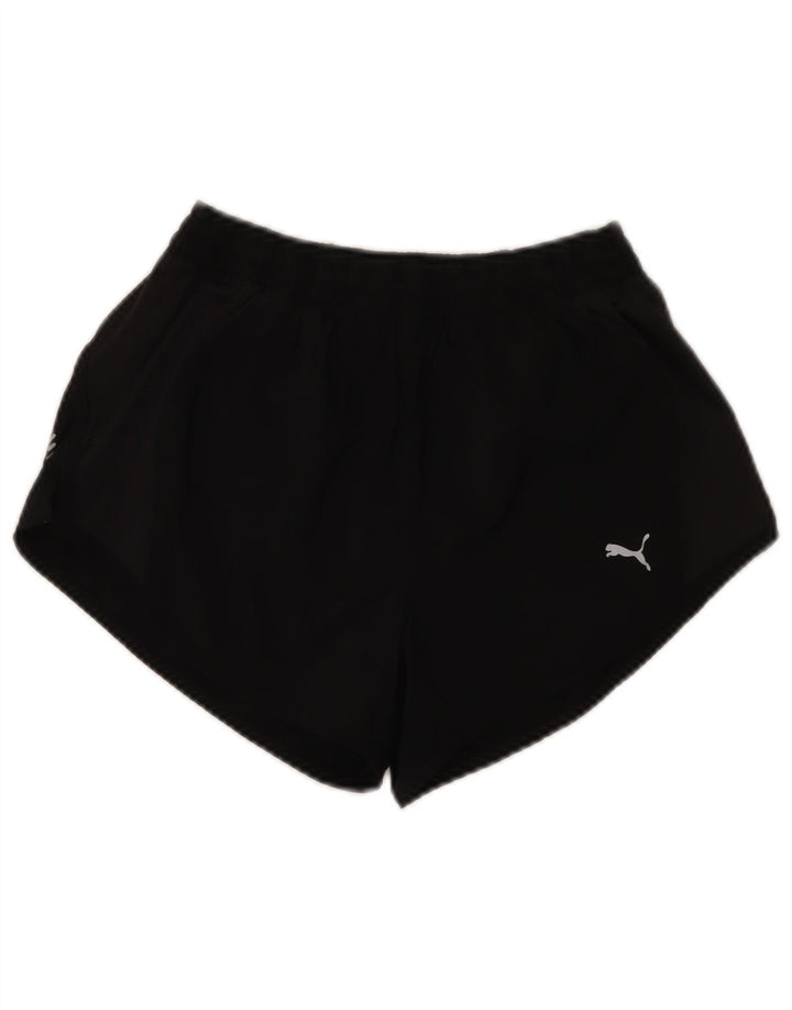 Puma Womens Sport Shorts UK 10 Small Black Polyester