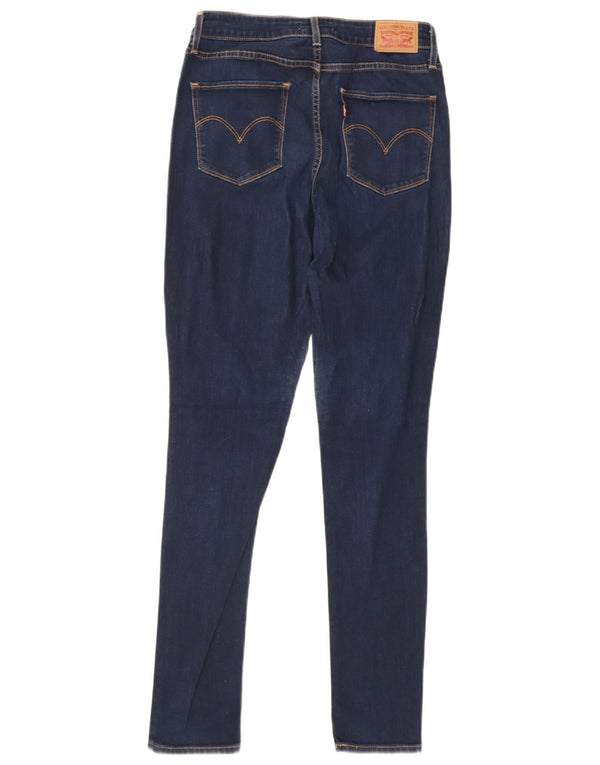 Levi's Womens 712 High Rise Skinny Jeans W30 L31 Navy Blue Cotton