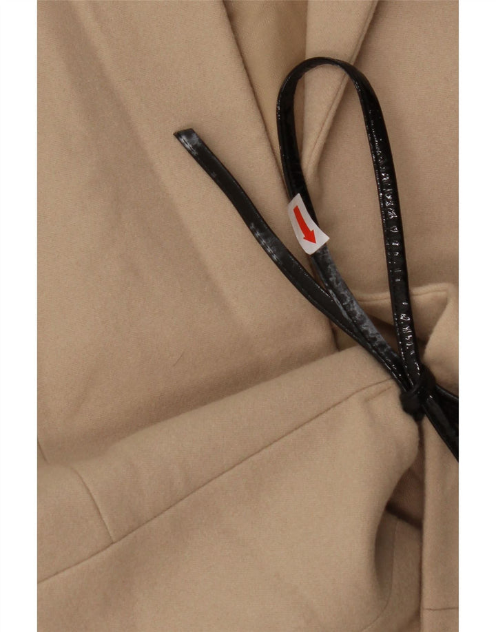 PATRIZIA PEPE Womens Blazer Jacket IT 40 Small Beige Wool