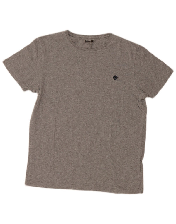 Timberland Mens Slim Fit T-Shirt Top Medium Grey Cotton