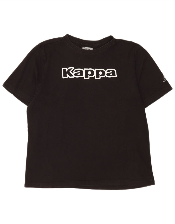 Kappa Mens Graphic T-Shirt Top Large Black