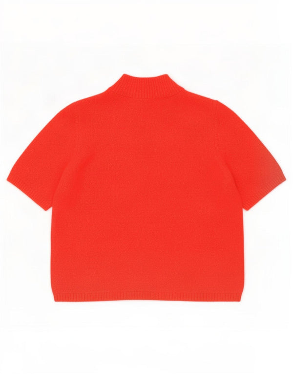 Marks & Spencer Womens Turtle Neck Jumper Sweater UK 16 Large Red