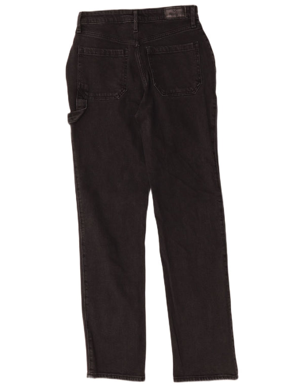 Hollister Womens High Rise Straight Jeans US 1 XS W25 L31 Black Cotton