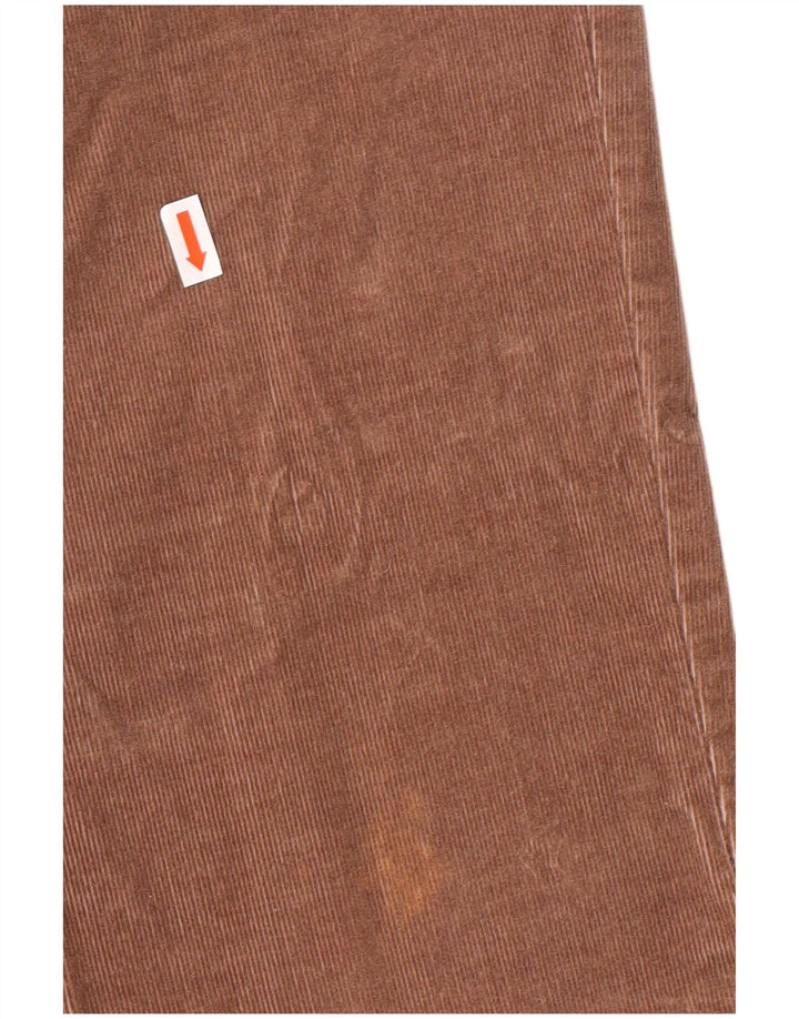 Benetton Womens Slim Fit Corduroy Trousers W32 L32 Brown
