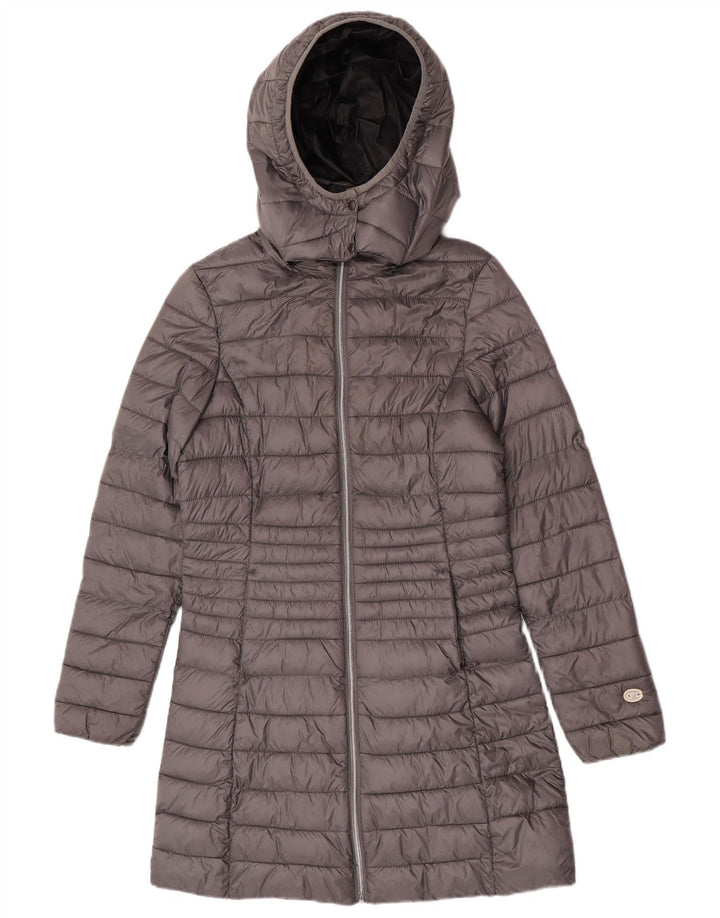 Champion Womens Padded Jacket IT 44 Medium Grey