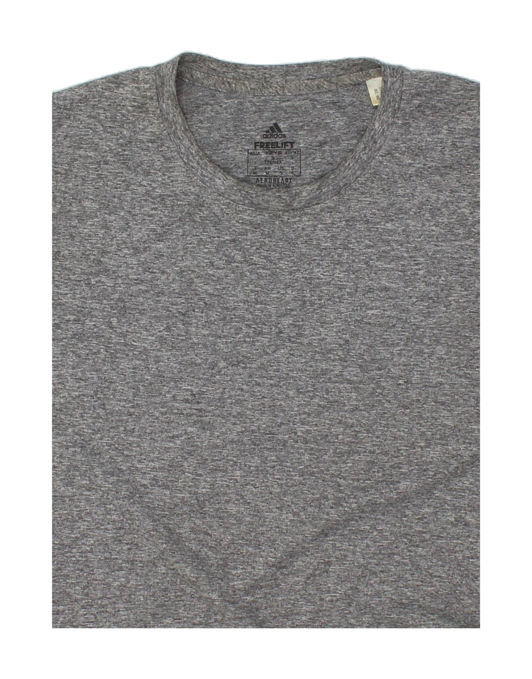 ADIDAS Mens Aeroready T-Shirt Top Small Grey Flecked Polyester Vintage Adidas and Second-Hand Adidas from Messina Hembry 