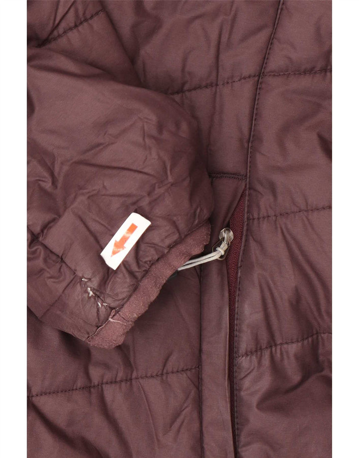 Rohan Womens Hooded Padded Jacket UK 14 Medium Brown Polyester