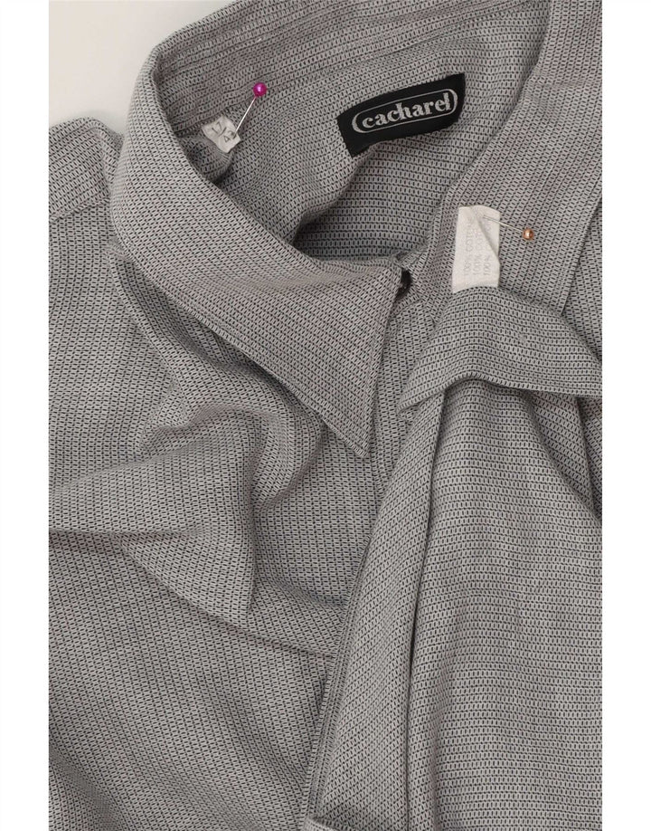 Cacharel Mens Shirt Size 43 17 XL Grey Cotton