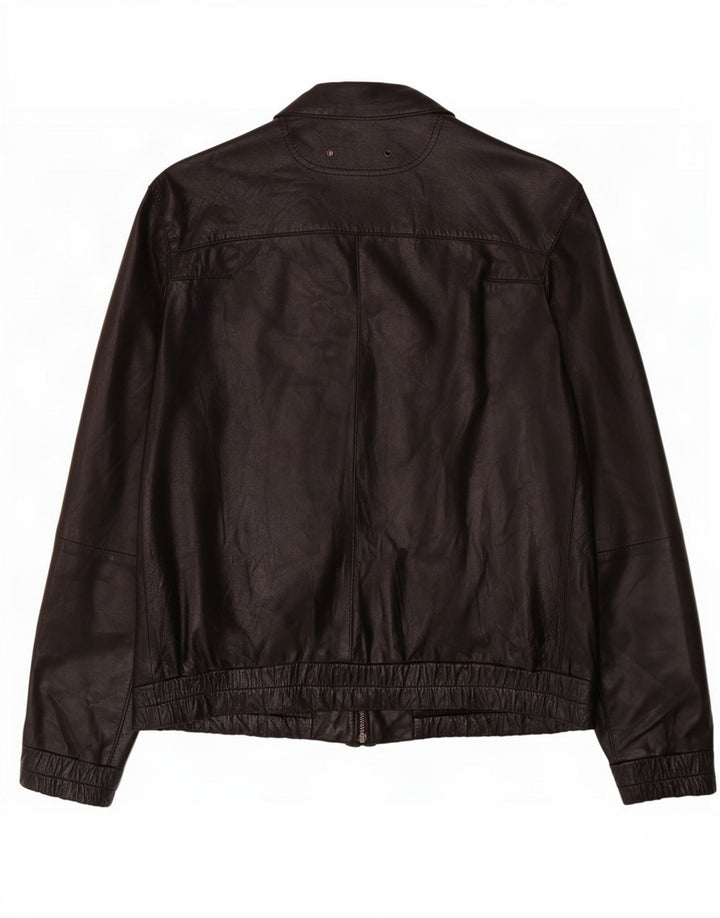 Conbipel Mens Leather Jacket IT 52 Large Black