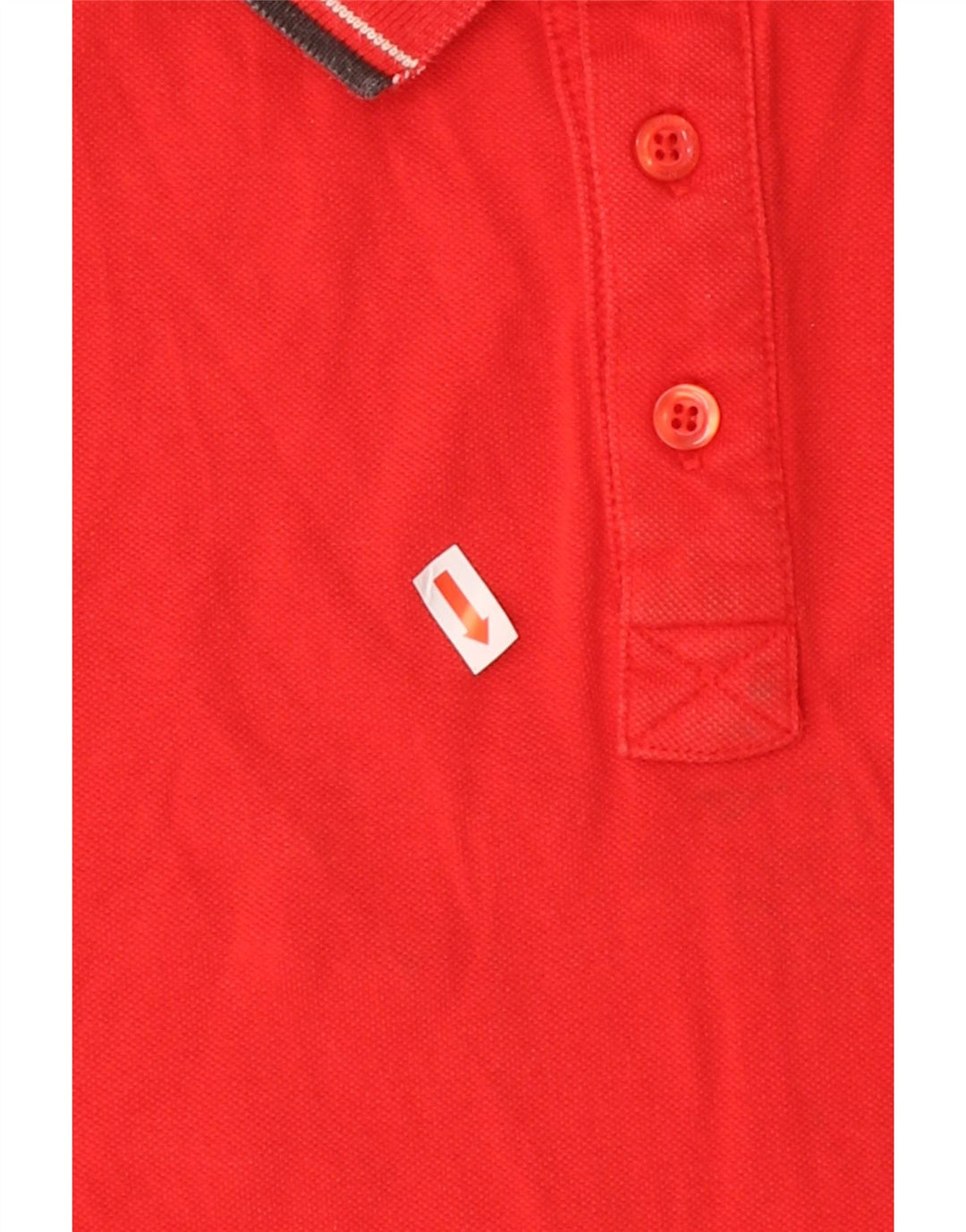 TRUSSARDI Mens Polo Shirt Large Red Cotton Vintage Trussardi and Second-Hand Trussardi from Messina Hembry 