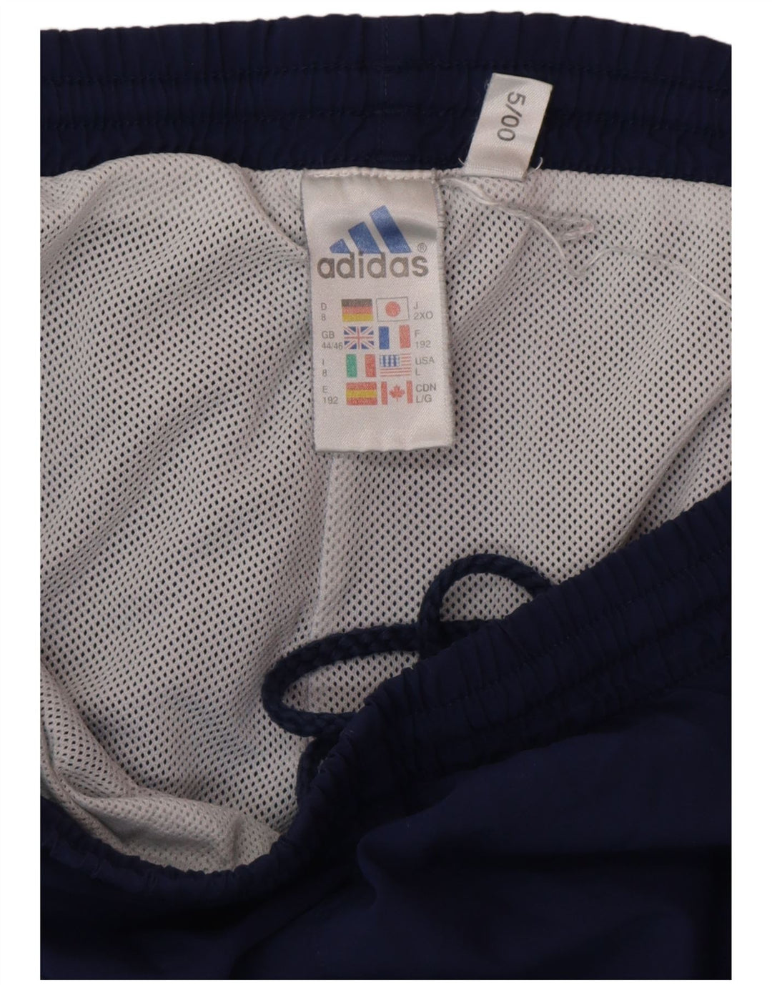 ADIDAS Mens Tracksuit Trousers Joggers UK 44/46 Large  Navy Blue Polyester