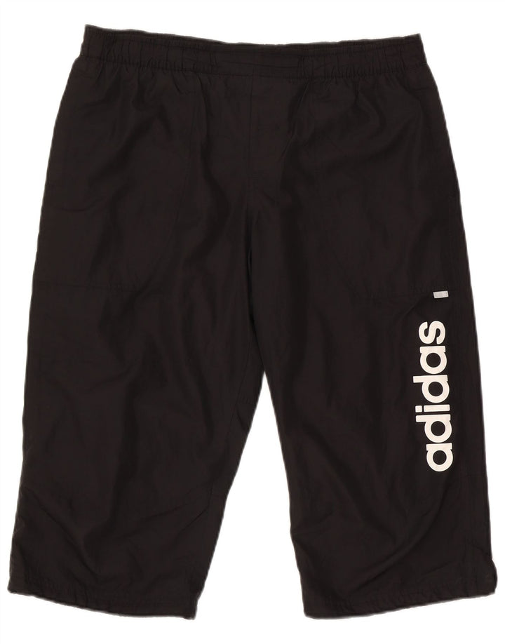 Adidas Mens Graphic Bermuda Sport Shorts Medium Black Polyester