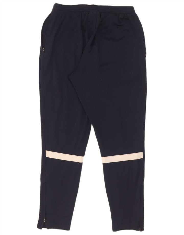 Nike Mens Dri Fit Tracksuit Trousers Large Navy Blue Colourblock Polyester