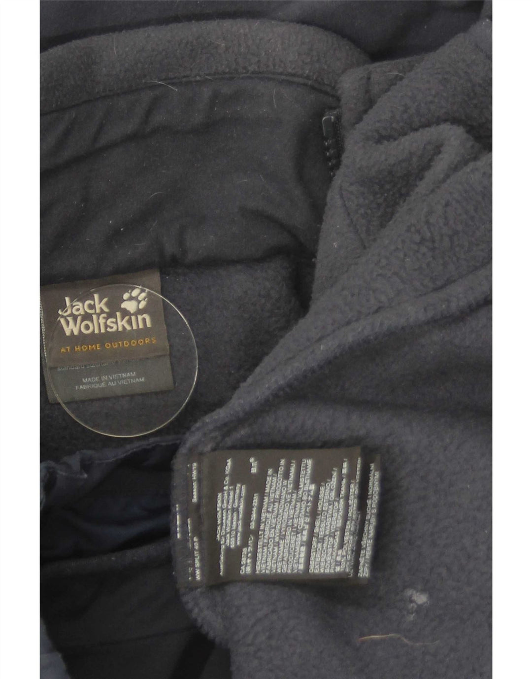 Jack Wolfskin Mens Windbreaker Jacket UK 48 2XL Navy Blue Polyester