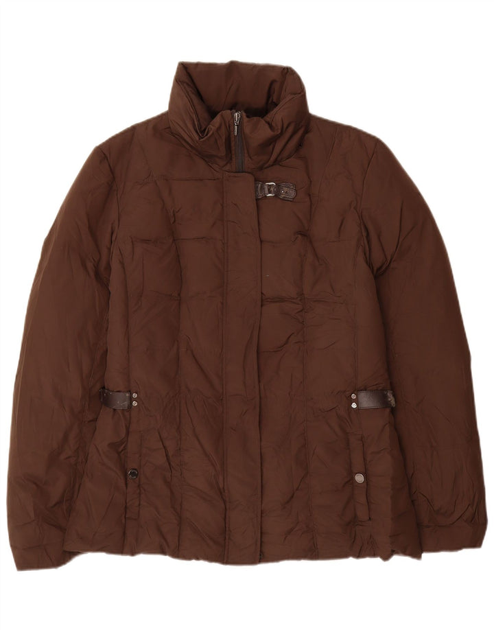 GEOX Womens Padded Jacket UK 12 Medium  Brown