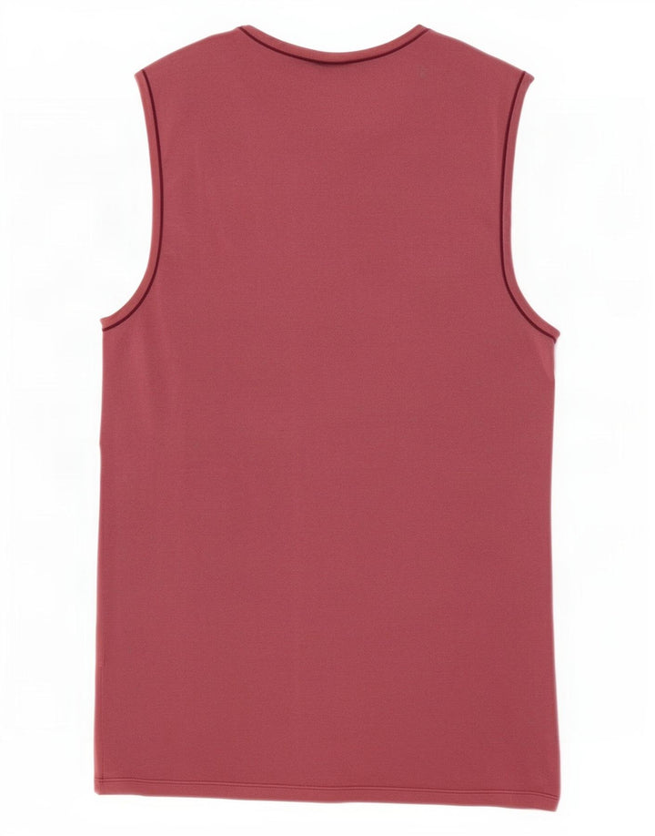 Fila Womens Vest Top UK 8 Small Burgundy