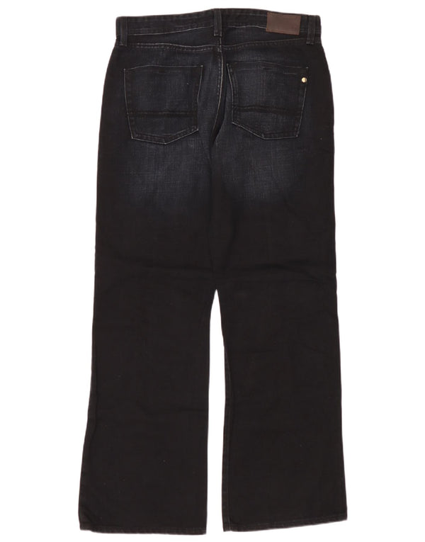 Ben Sherman Mens Bootcut Jeans W32 L30 Navy Blue Cotton